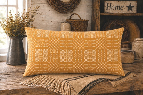 NANTUCKET MUSTARD/CREAM SHAM 20X30